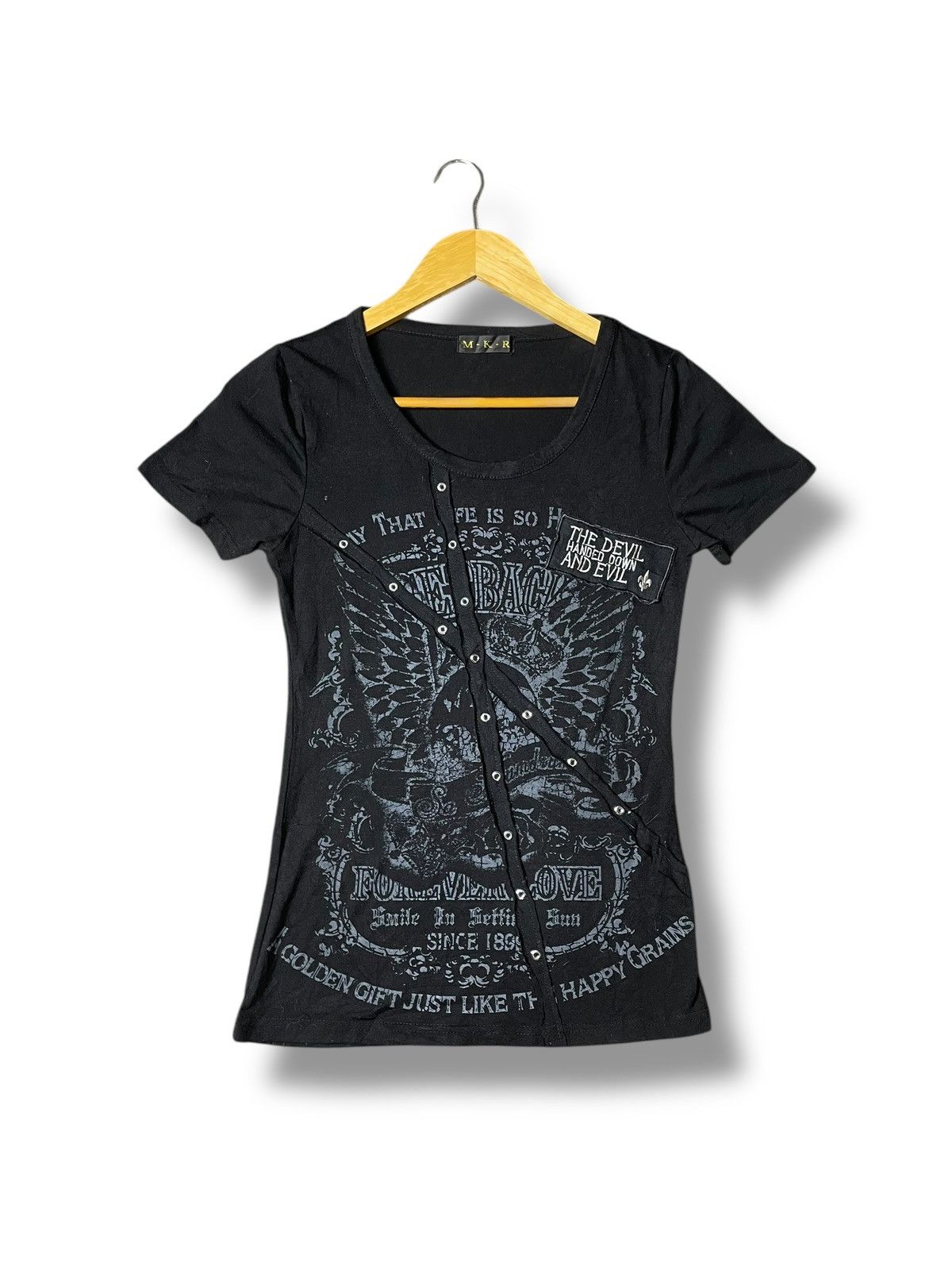 M.K.R Goth Punk Affliction Tshirt (115)