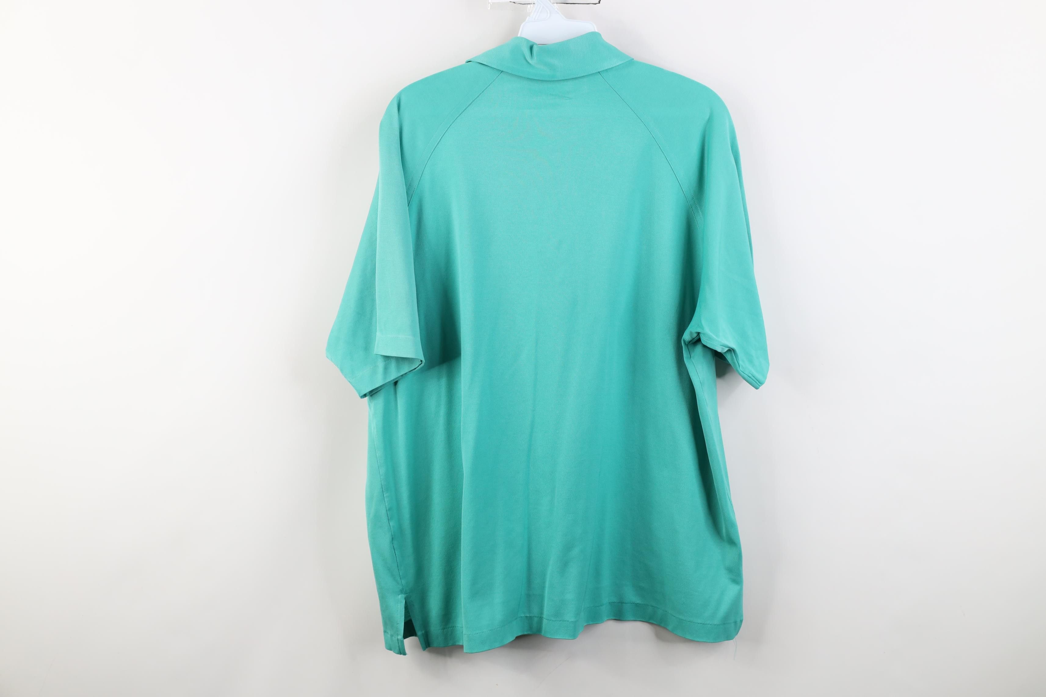Vintage Vintage 70s Streetwear Short Sleeve Golf Polo Shirt Teal Size US XL / EU 56 / 4 - 11 Thumbnail