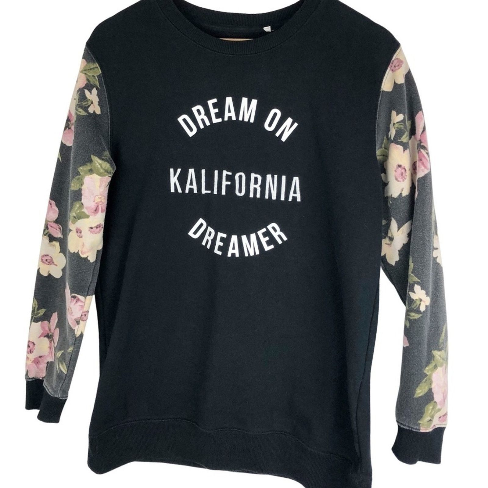 Kendall And Kylie Kendall & Kylie Women’s Dream On Pullover Floral Sweatshirt Size M / US 6-8 / IT 42-44 - 4 Thumbnail