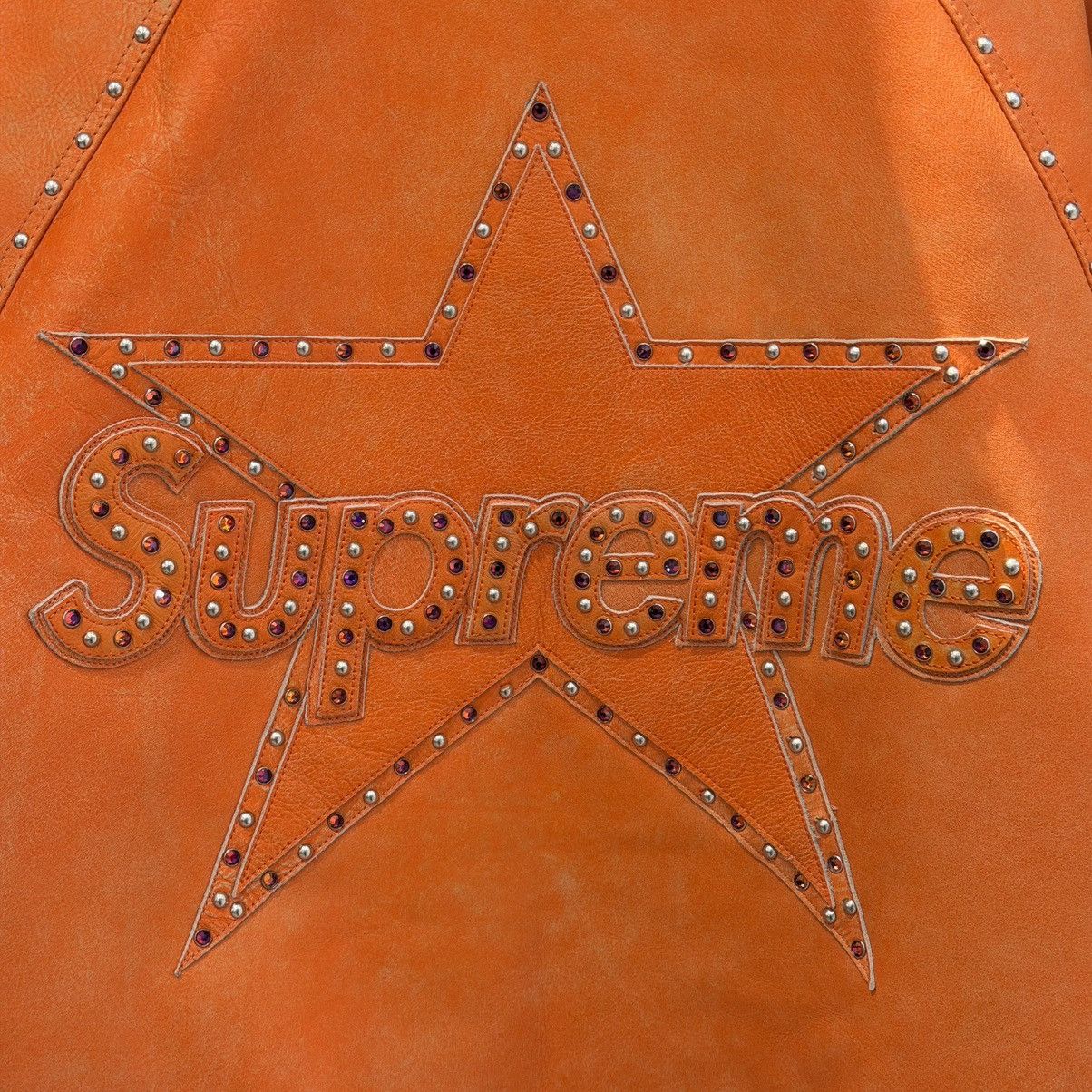 Supreme × Vanson Leathers Supreme Vanson Leathers b.b. Simon Jacket (FW25) Orange Size US L / EU 52-54 / 3 - 7 Thumbnail