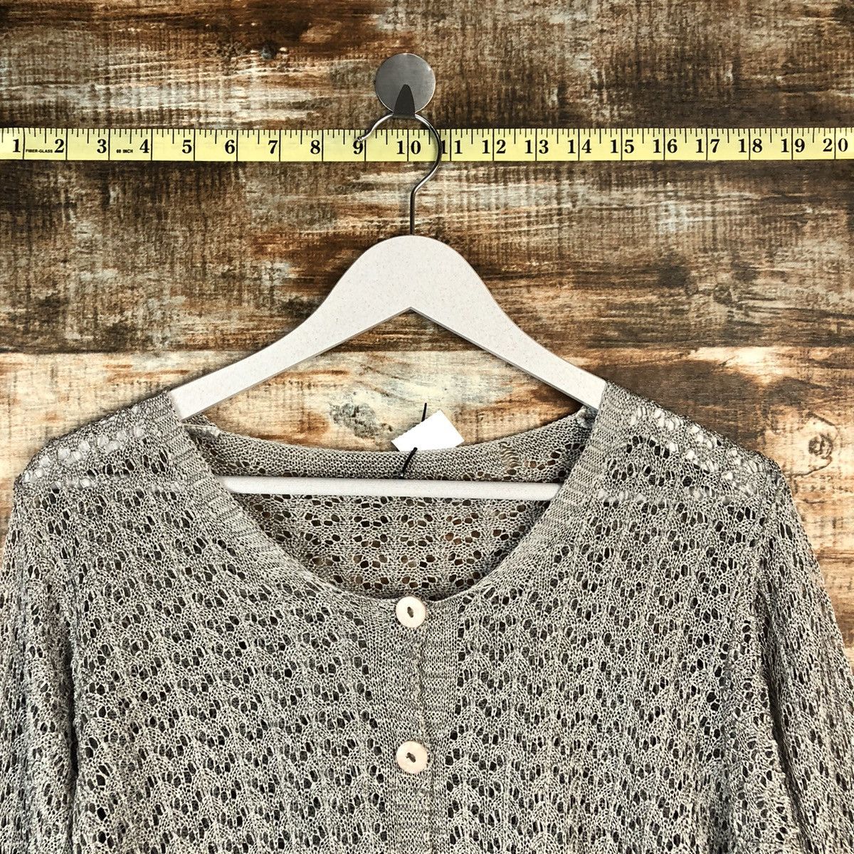 Japanese Brand Japanese Brand Grey Cardigan Knitwear #A1637 Size M / US 6-8 / IT 42-44 - 4 Thumbnail