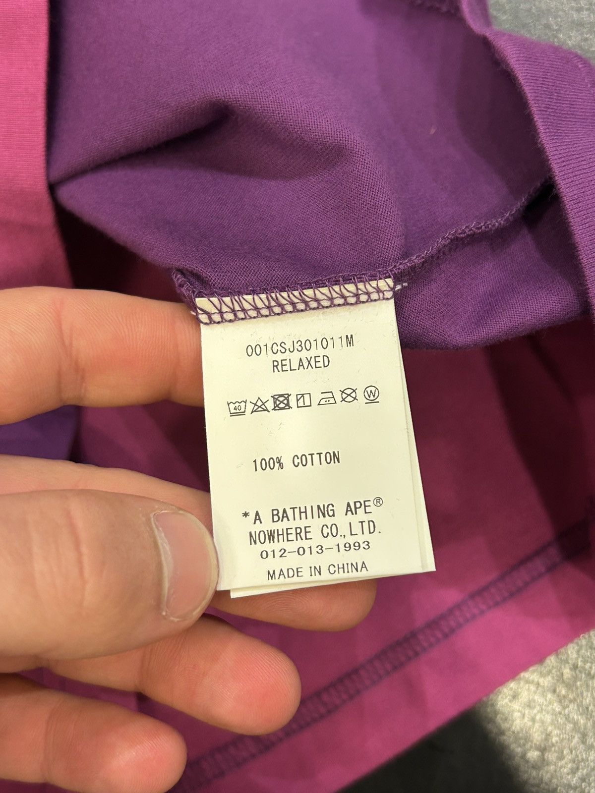 Bape Bape Cutting College Relaxed Tee Size US S / EU 44-46 / 1 - 4 Thumbnail
