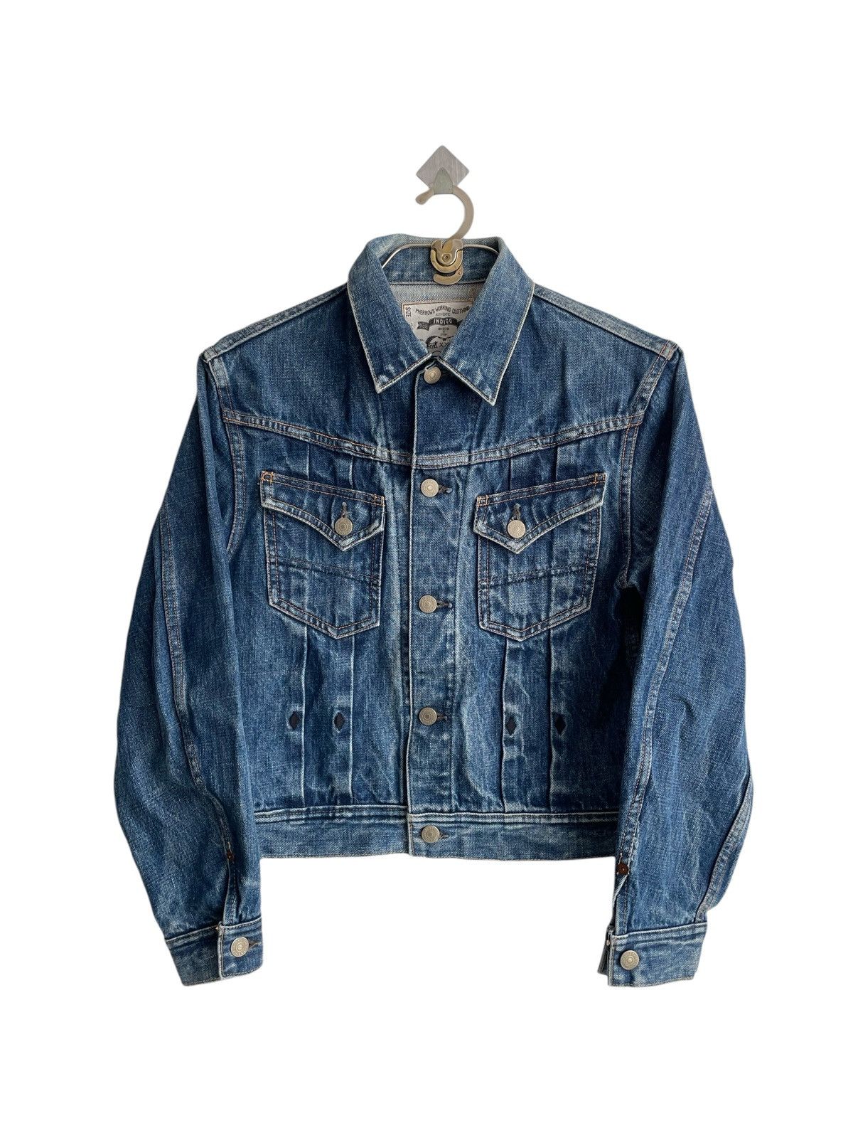 Momotaro Jeans Indigo Denim Based Pherrows 🇯🇵 Type 3 Trucker Jacket Size US S / EU 44-46 / 1 - 3 Thumbnail
