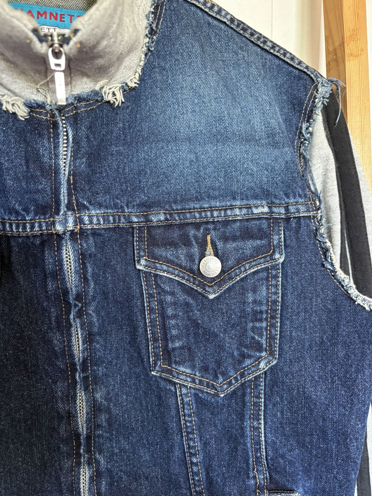 Designer Katharine hamnett london denim jacket Size US L / EU 52-54 / 3 - 8 Thumbnail