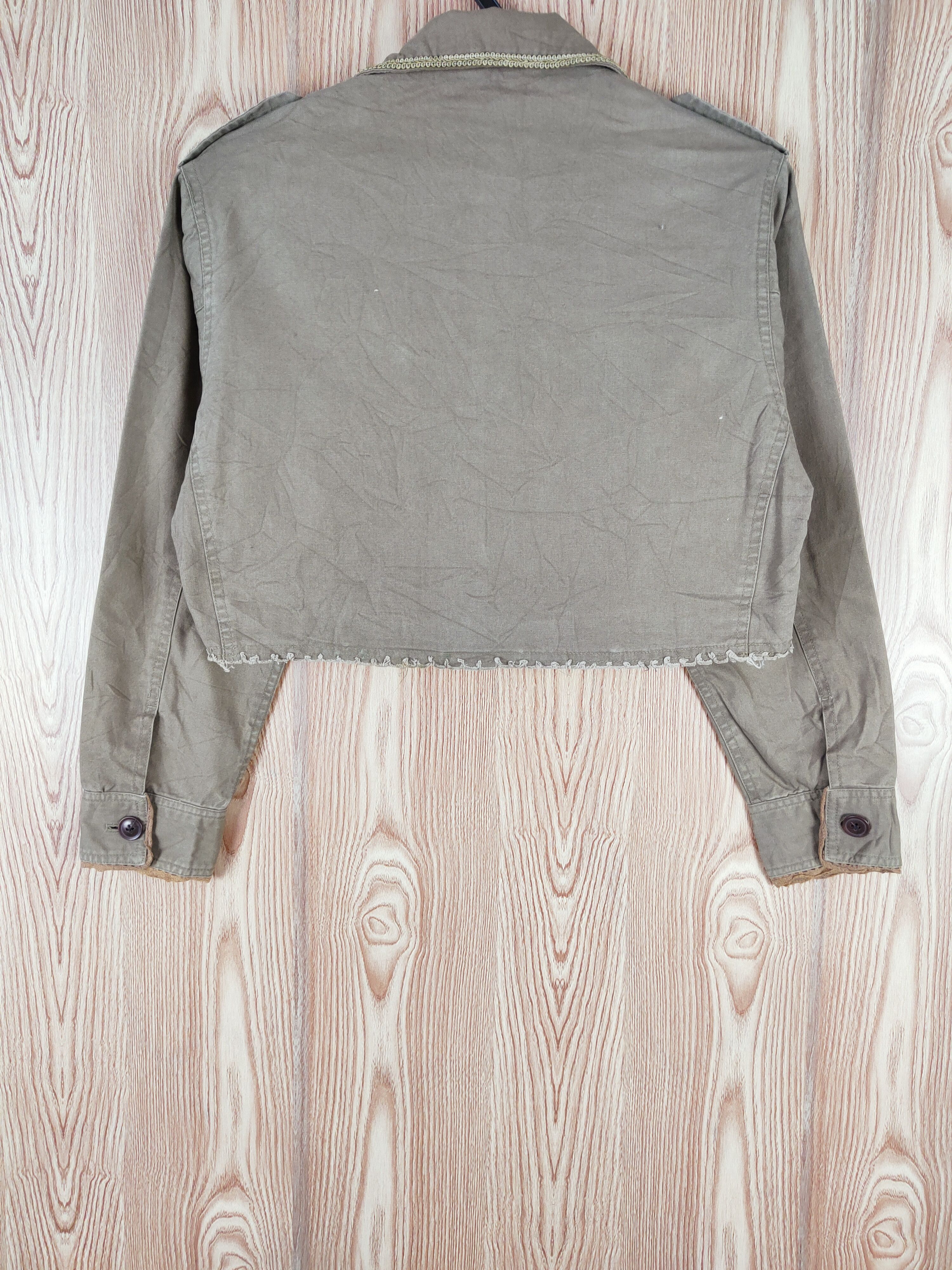 Vintage Retro Girl Olive Cropped Jackets Size M / US 6-8 / IT 42-44 - 7 Thumbnail