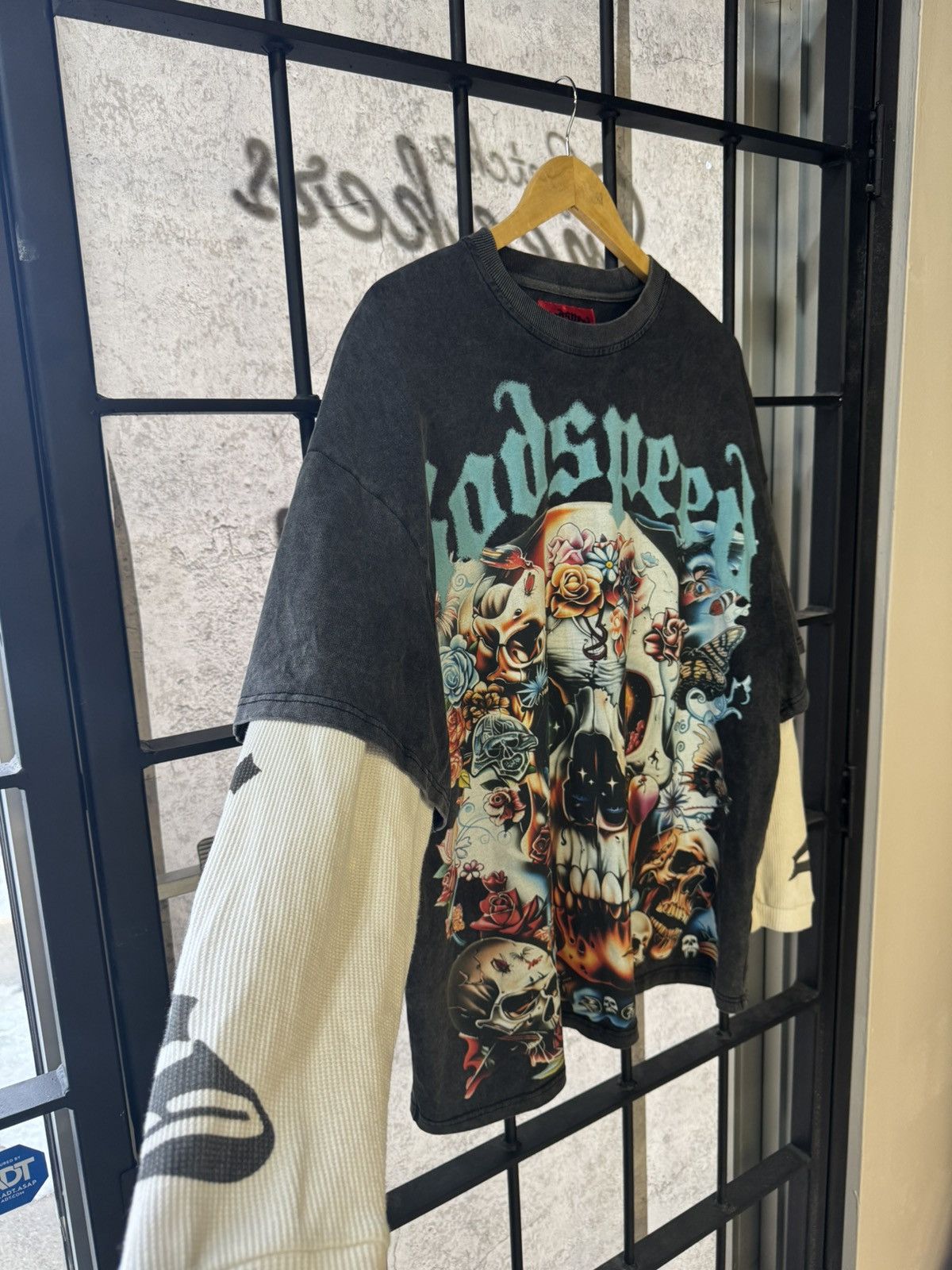 Godspeed Godspeed Skeleton Dual Thermal L/S Faded Black Shirt Size US L / EU 52-54 / 3 - 4 Thumbnail