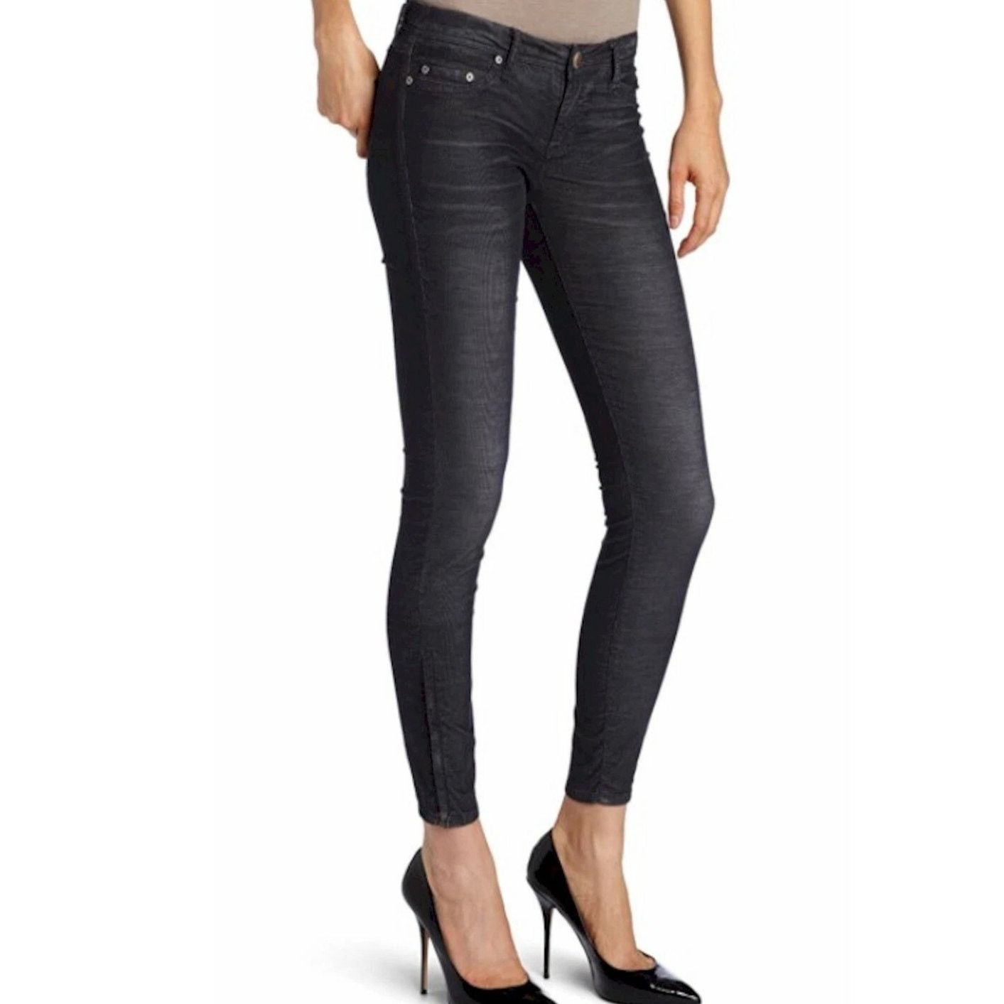 Stitch's Jeans NWT Stitch's Signature Corduroy Jeans Ankle Zipper Skinny 25 Size 25" / US 0 / IT 36 - 1 Thumbnail