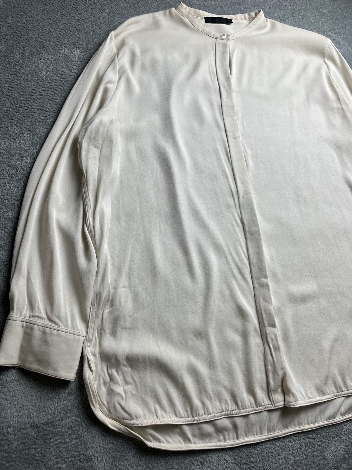 The Row The row - Ivory cola band collar oversized shirt Size XS / US 0-2 / IT 36-38 - 3 Thumbnail