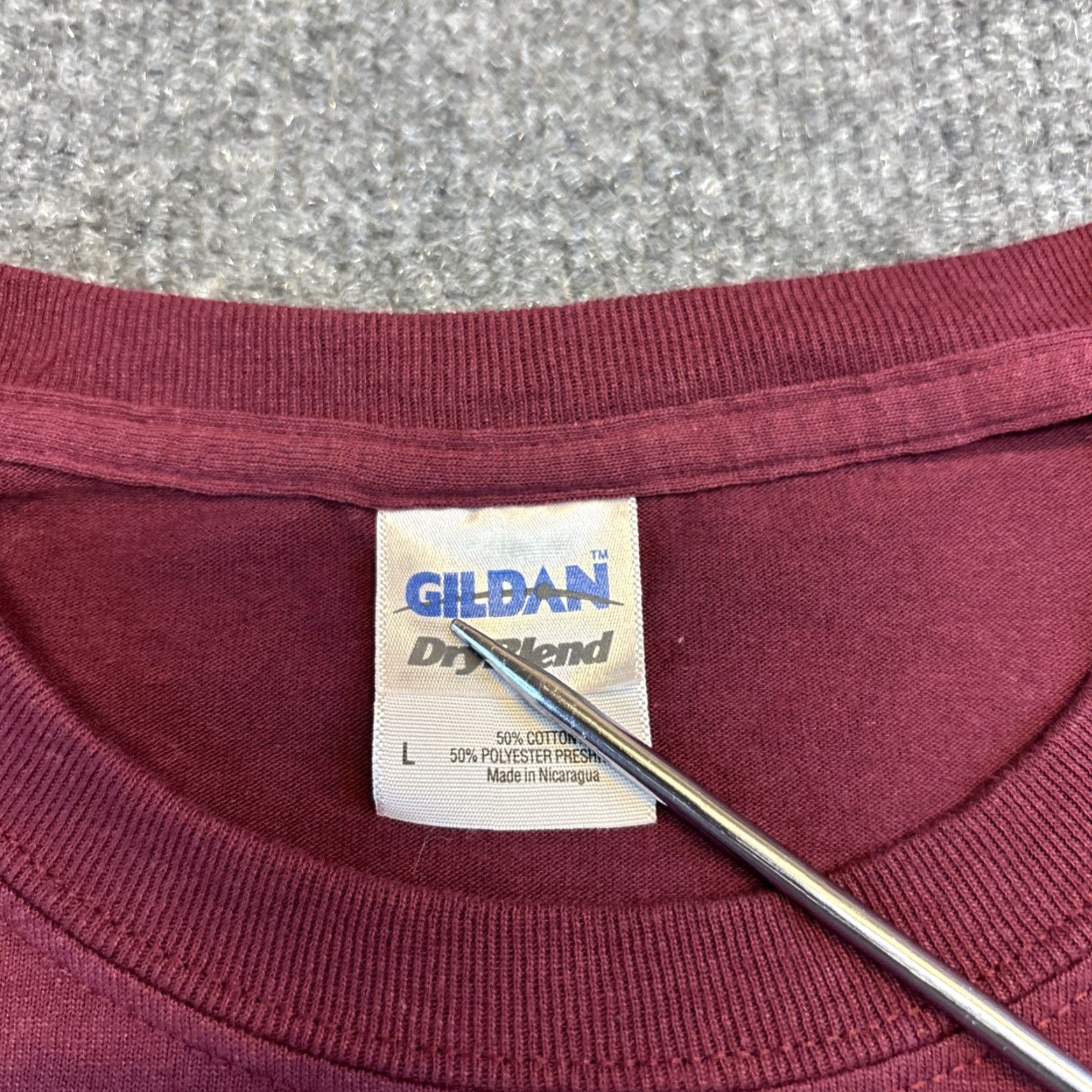 Gildan VINTAGE Gildan T-Shirt Unisex Adults L Purple The Holy Spirit Jesus Y2K 2000s You Can Do It Logo Home Depot Parody Crew Neck Short Sleeve Cotton Knit Size US L / EU 52-54 / 3 - 3 Thumbnail