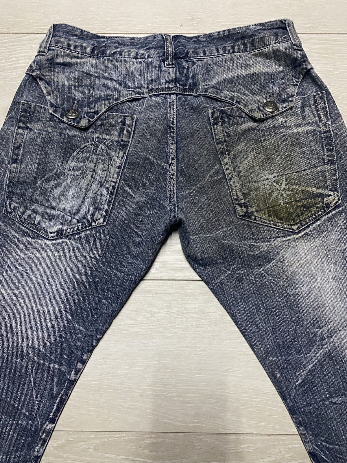 Hysteric Glamour Vintage Japanese Brand Skull Spider Embroidery Loose Size US 32 / EU 48 - 9 Thumbnail