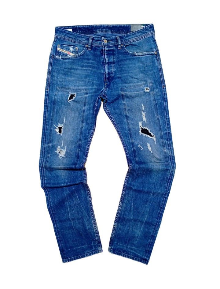 Diesel Diesel Bleu Eyecons 2011 Edition Distressed Vintage Pants Size US 32 / EU 48 - 1 Thumbnail