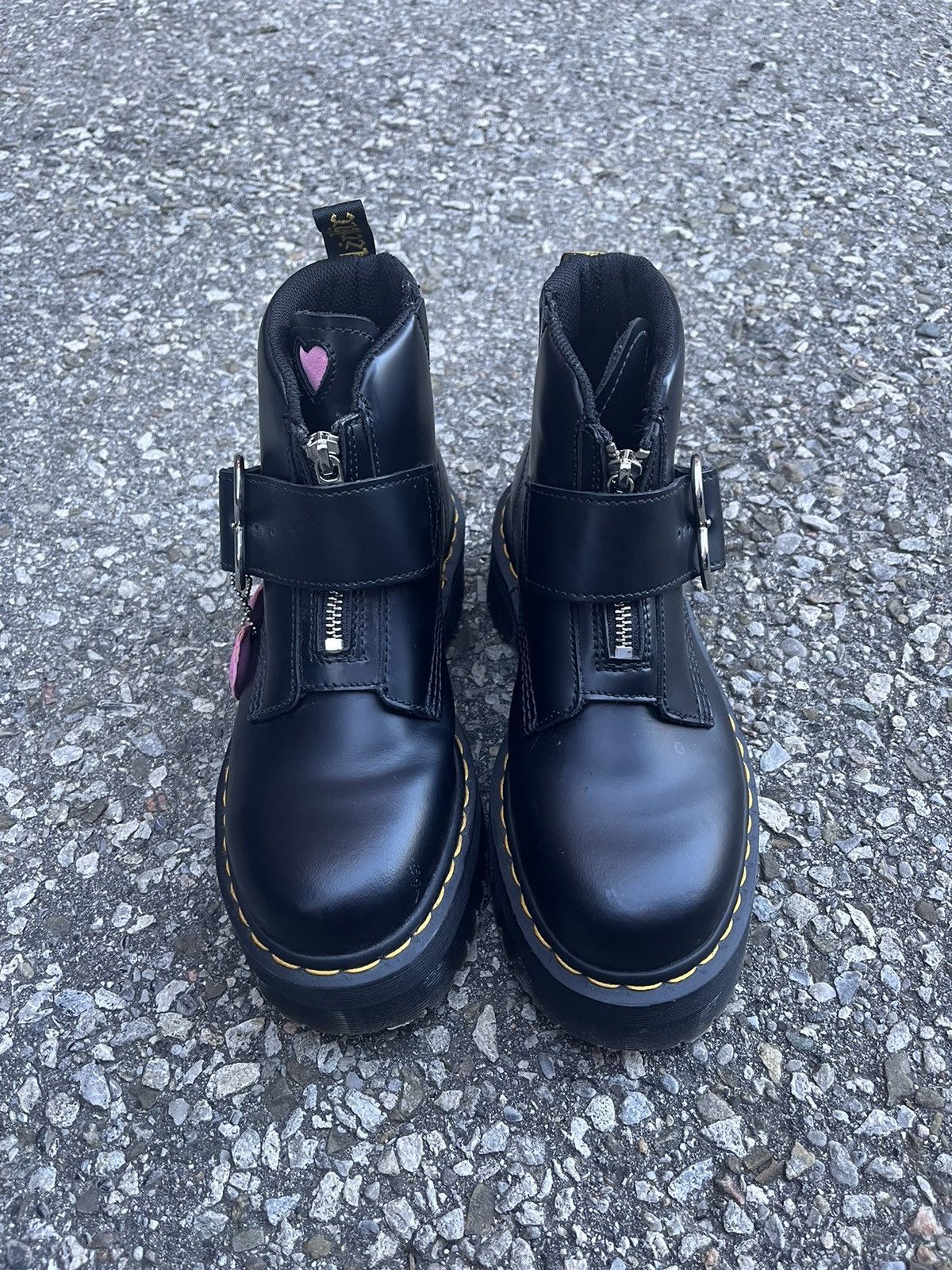 Dr. Martens × Lazy Oaf Dr Martens x Lazy Oaf Platform Leather Boots Size US 7 / IT 37 - 2 Thumbnail