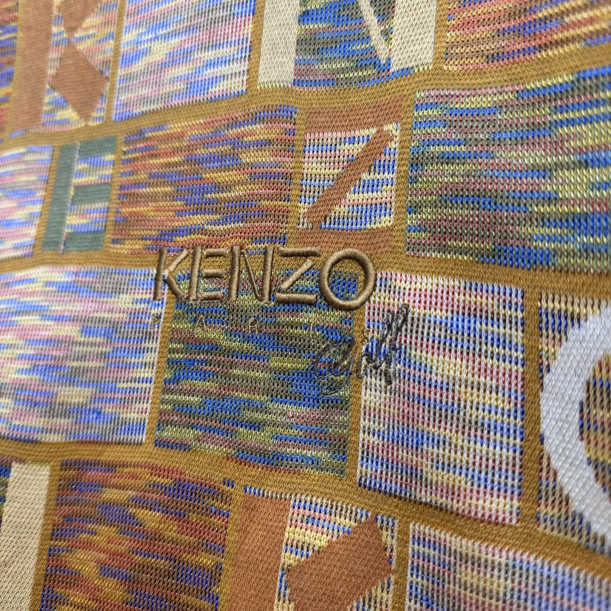 Kenzo Rare Kenzo Paris Embroidered Logo Total Pattern Sweatshirt Size US XL / EU 56 / 4 - 3 Thumbnail