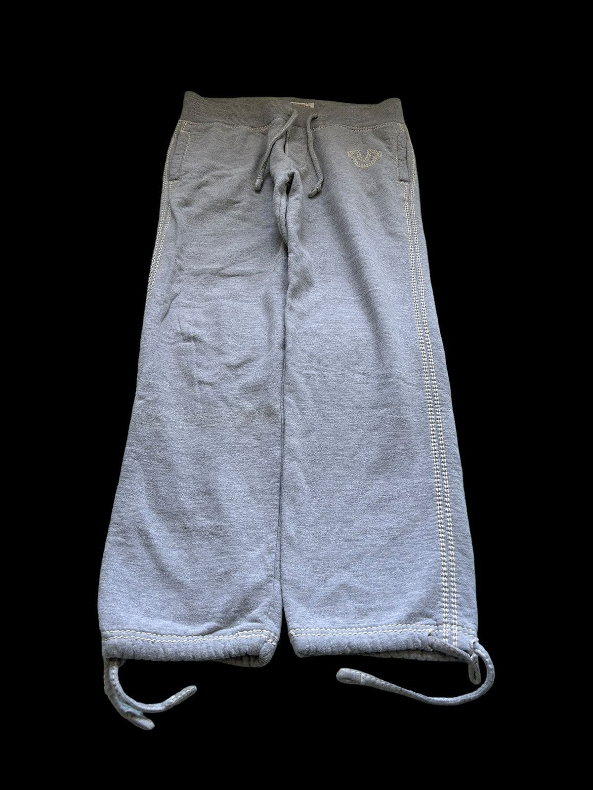 image of Baggy Sweatpants True Religion Thick White Stitching in Grey, Men's (Size 34)