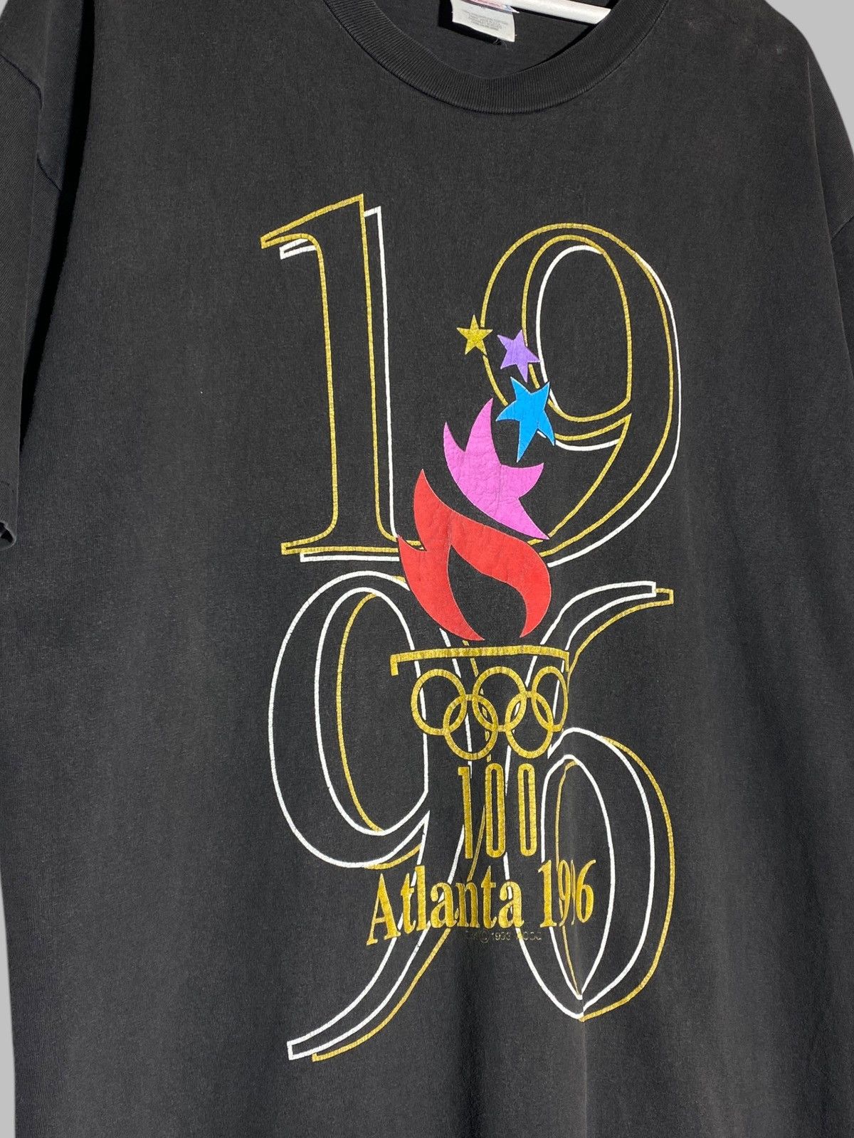 USA Olympics Vintage 1996 Atlanta Olympic Games Faded T-Shirt Oversized Size US XL / EU 56 / 4 - 3 Thumbnail
