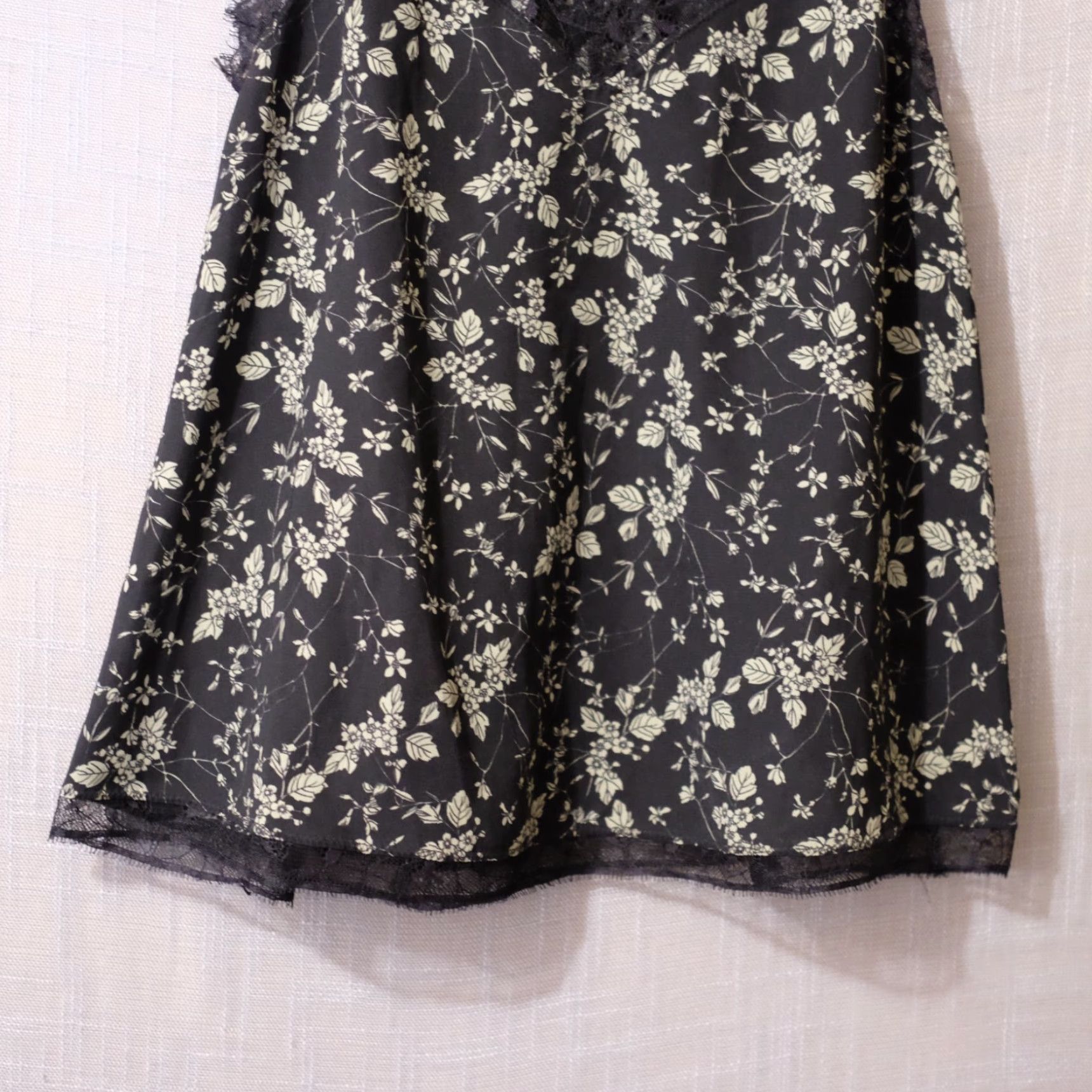 Vintage EUC Reset by Jane Lace trim Spaghetti Strap Cami Top Floral Women's M #H85-8 Size M / US 6-8 / IT 42-44 - 3 Thumbnail