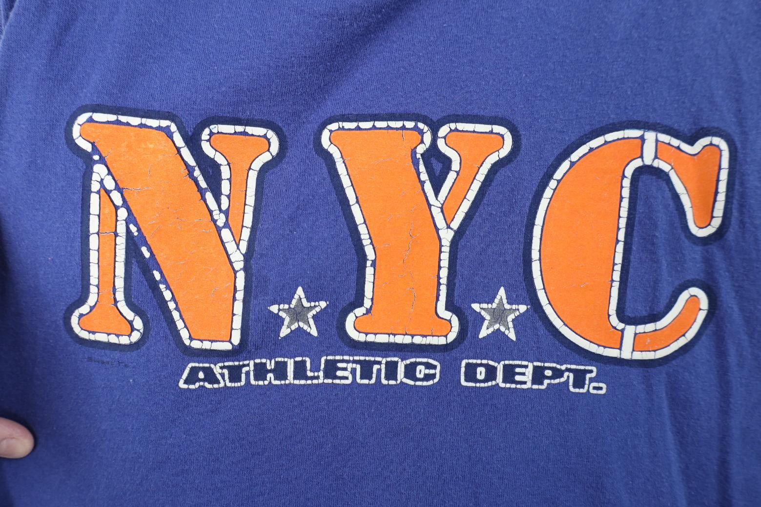 Vintage Vintage 90s Y2K Streetwear NYC New York City T-Shirt Blue Size US XXL / EU 58 / 5 - 4 Thumbnail