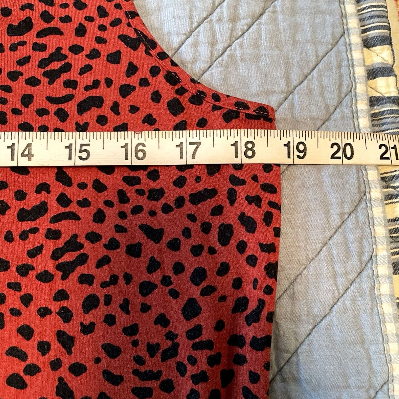 Vintage Chico's Top Women’s Sz 1/M Leopard Cheetah Print Tank red brick & Black Tank Women M Leopard Cheetah Print Tank Size M / US 6-8 / IT 42-44 - 6 Thumbnail