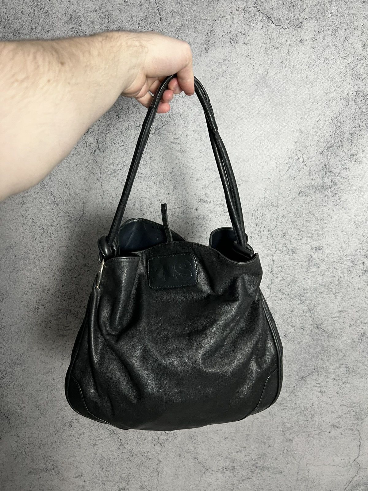 Vintage See By Chloe Leather Shoulders Bag 90s Black Y2K Lux