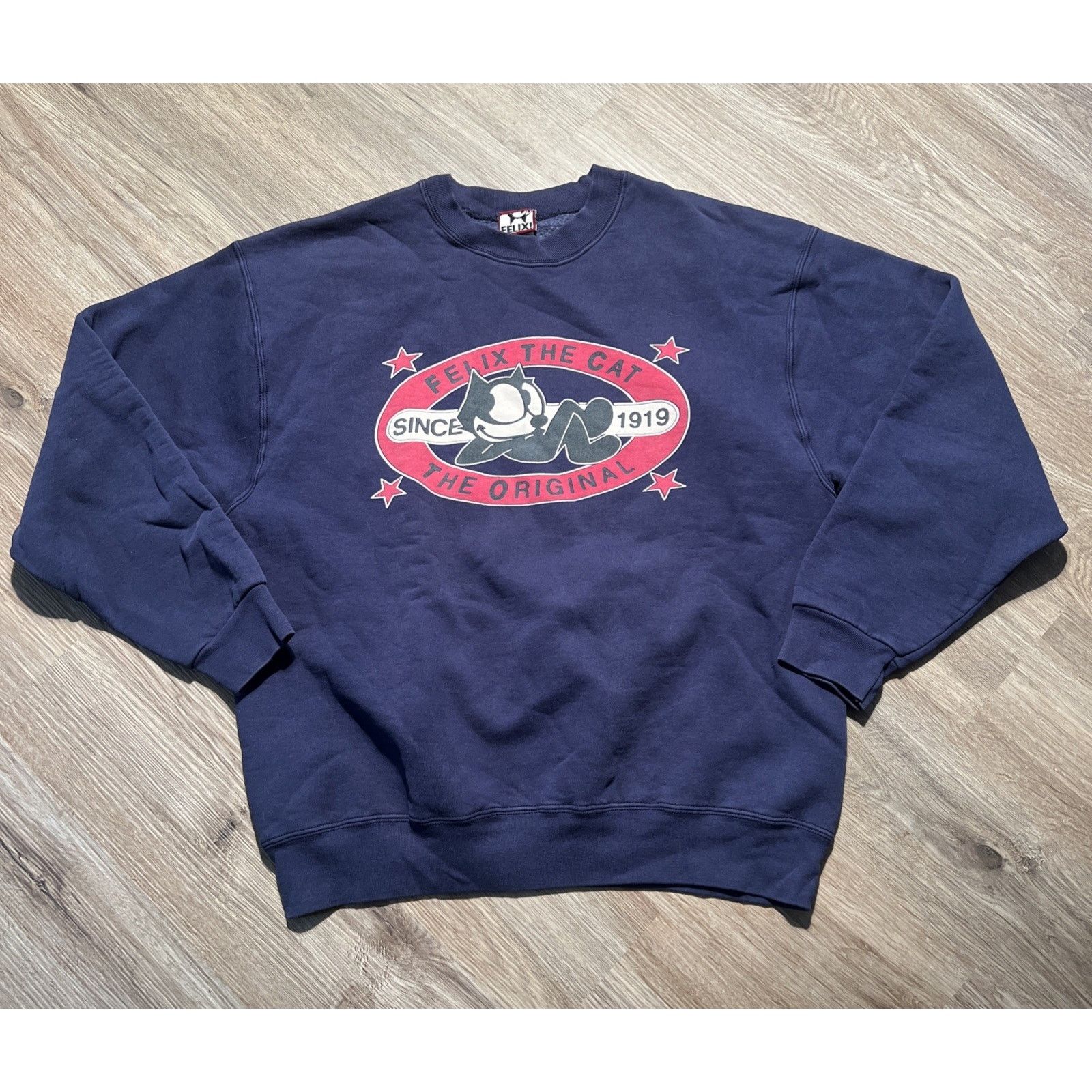 & Other Stories Vintage Felix The Cat Crewneck Sweatshirt XL 90s Cartoon Size US XL / EU 56 / 4 - 1 Thumbnail