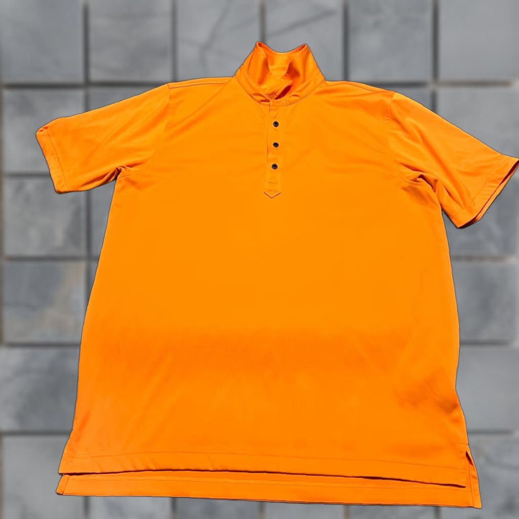Vintage Zero Restriction Polo Shirt Men XL Orange Performance Tour Series Golf Size US XL / EU 56 / 4 - 1 Thumbnail
