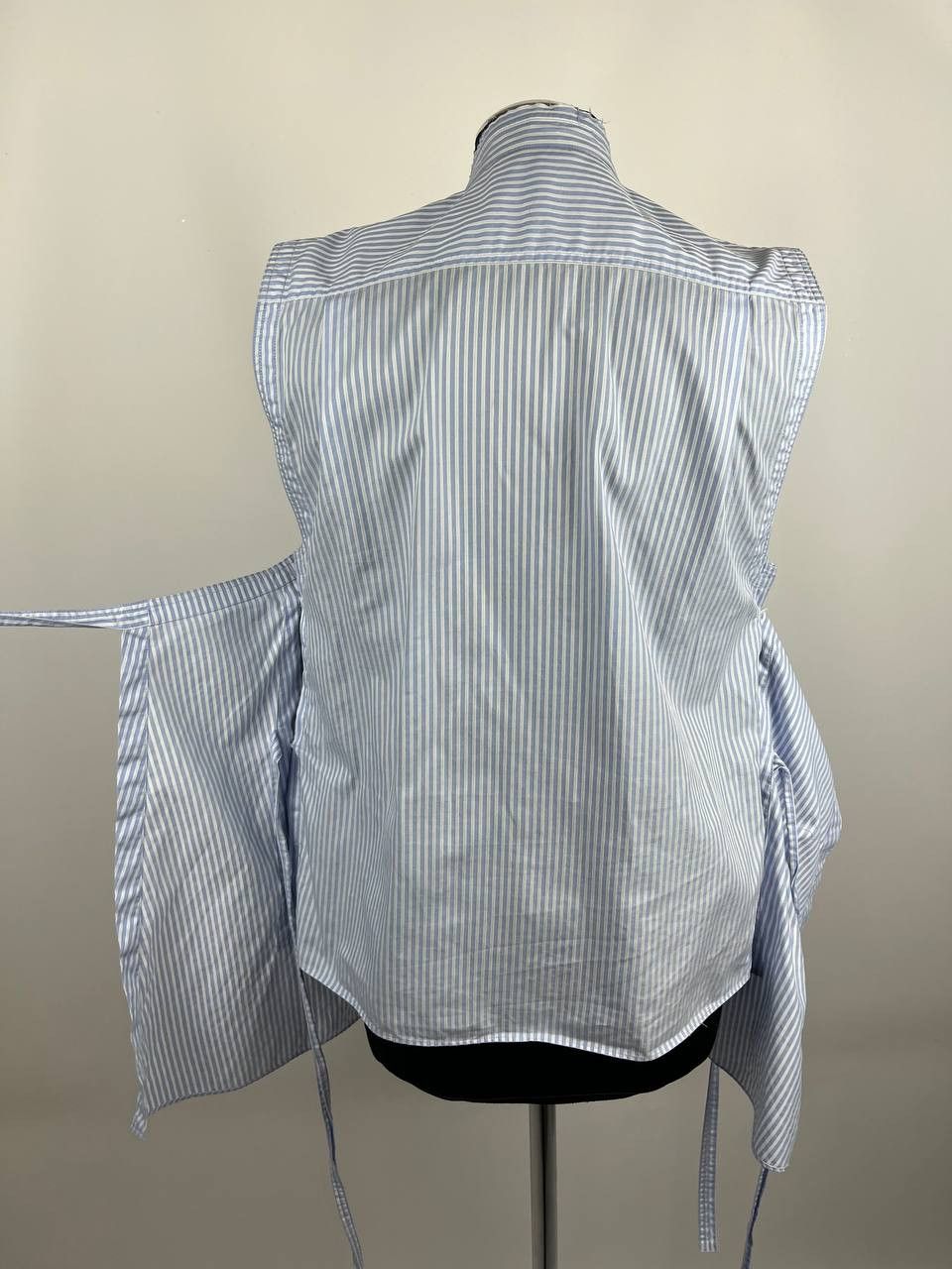 Helmut Lang Helmut Lang Striped Cotton Sleeveless Shirt Blouse Size S / US 4 / IT 40 - 5 Thumbnail