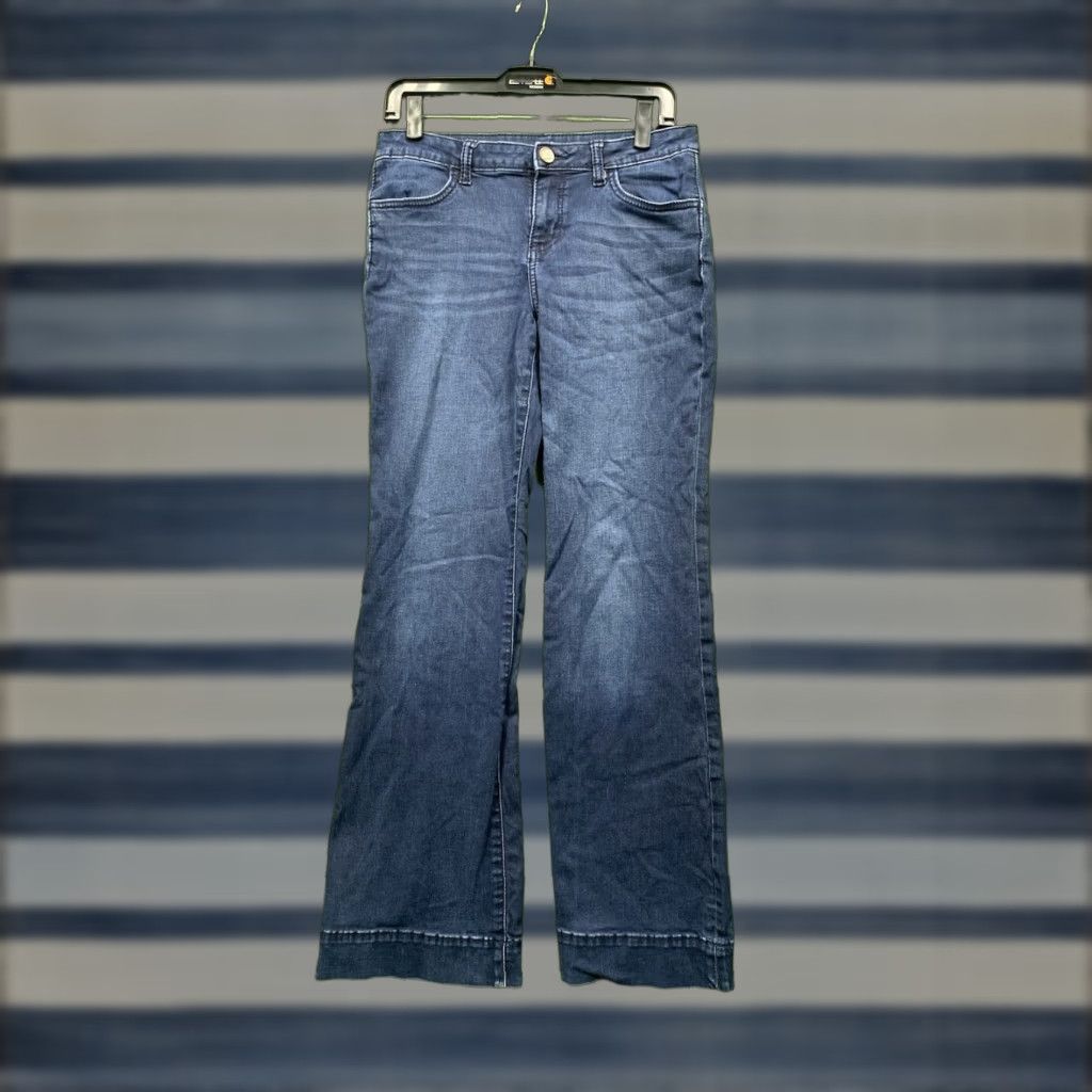 Wrangler VINTAGE Wrangler Flare Jeans Womens 7/8x32 Blue Denim Western Cowboy Retro 09MWWAB Work Size 30" / US 8 / IT 44 - 1 Thumbnail