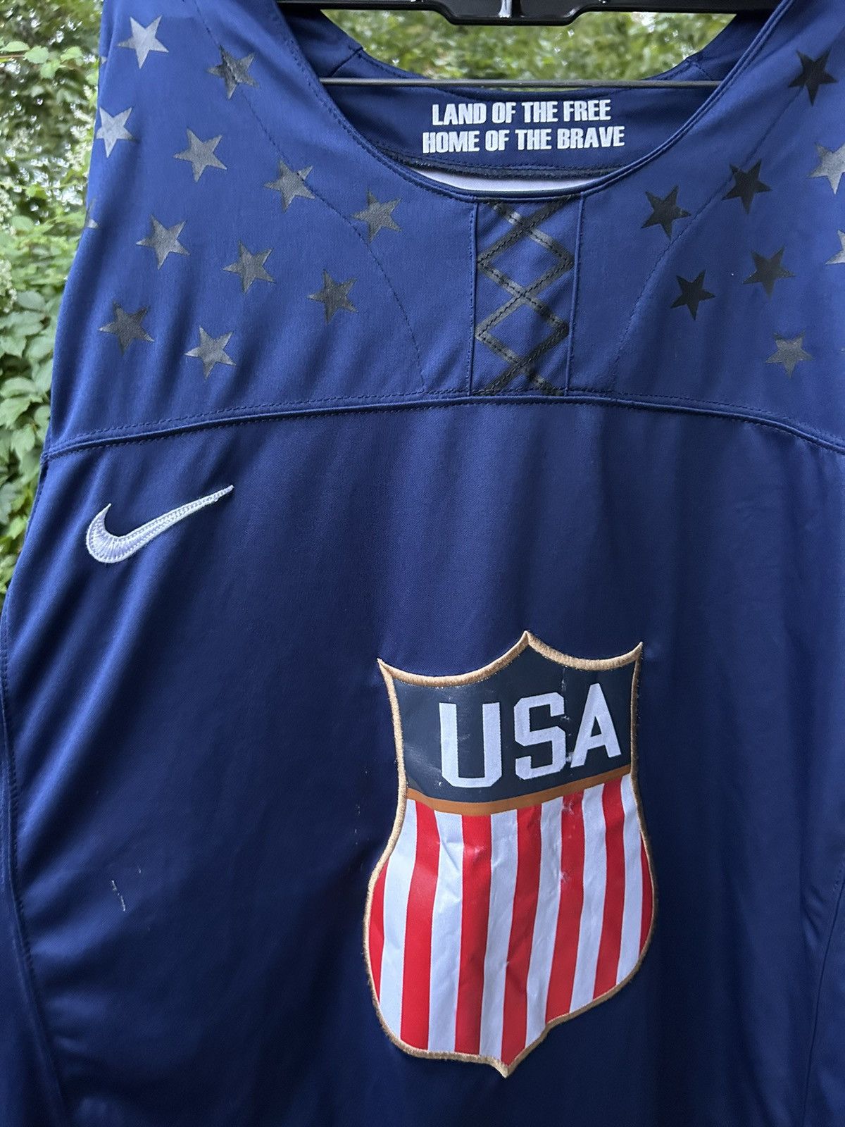 NHL × Nike × Vintage Vintage Nike USA Olympic Hockey Jersey Kessler RARE Size US L / EU 52-54 / 3 - 3 Thumbnail
