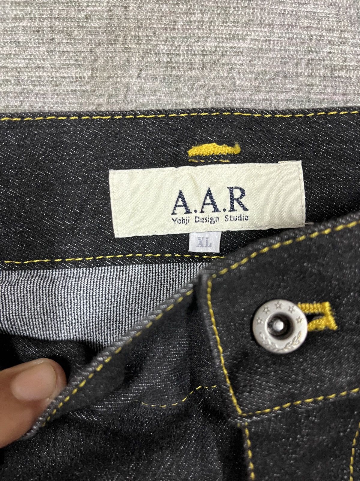 Yohji Yamamoto A.A.R YOHJI DESIGN STUDIO DENIM STRECH Size US 31 - 11 Thumbnail