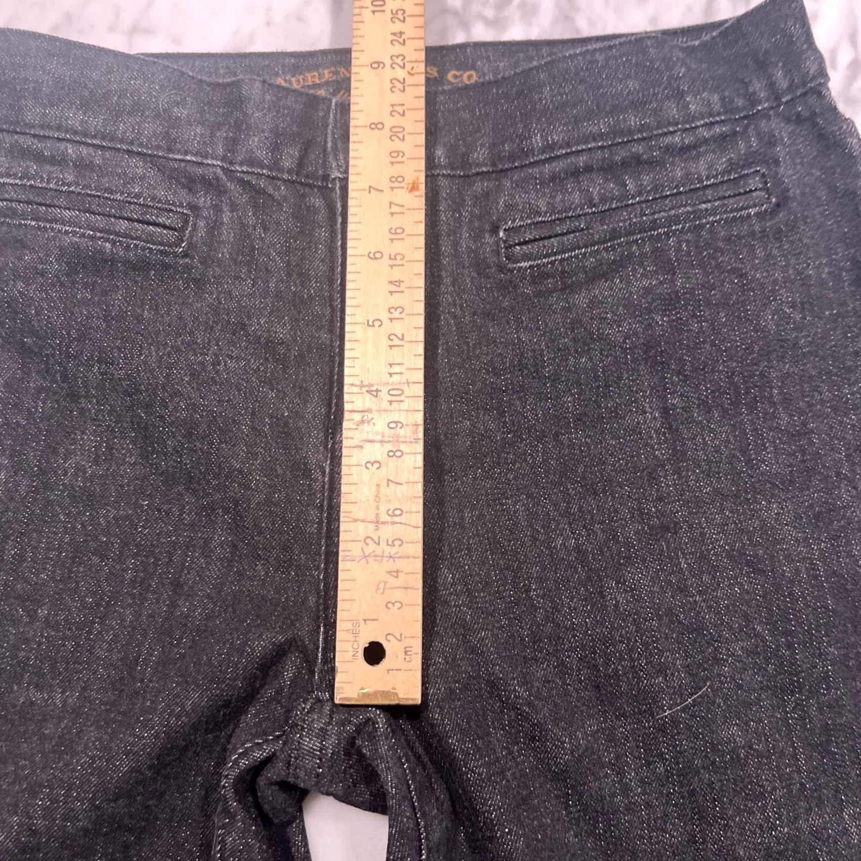 Ralph Lauren VINTAGE Ralph Lauren Jeans Women’s 2P Black Denim Bareback Cotton Jeans 90s Straight Womens 28in Inseam Regular Pant Size 26" / US 2 / IT 38 - 7 Thumbnail