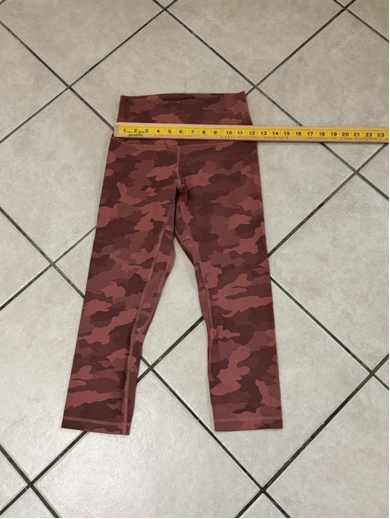 Lululemon LULULEMON Align HIGH RISE CROP 21” CAMO BRIER ROSE SIZE 6 Size 28" / US 6 / IT 42 - 6 Thumbnail