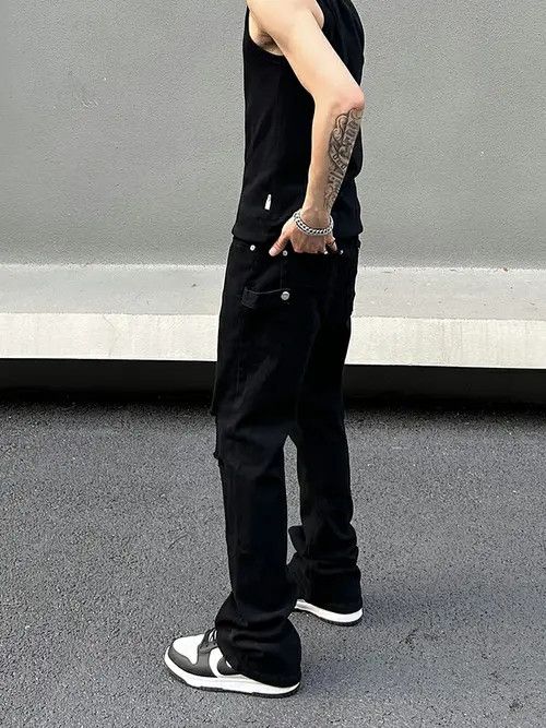 VIBE punk flare carpenter jeans Size US 28 / EU 44 - 2 Thumbnail
