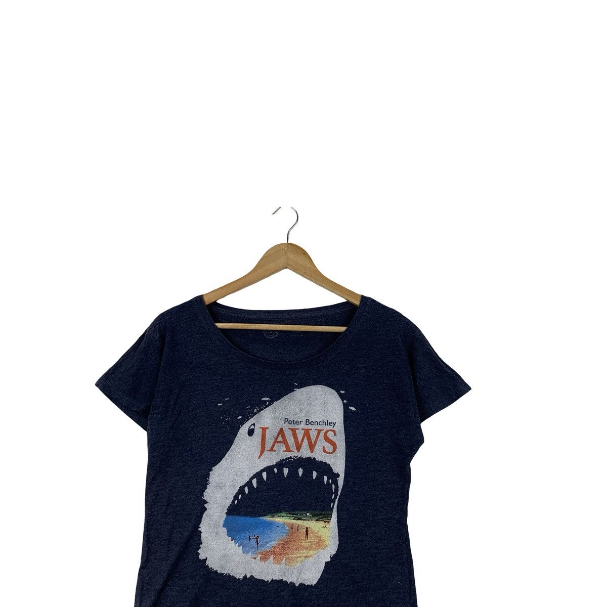 Other JAWS Artwork Peter Benchley 1974 Novel Tee Shirt Top Size S / US 4 / IT 40 - 2 Thumbnail