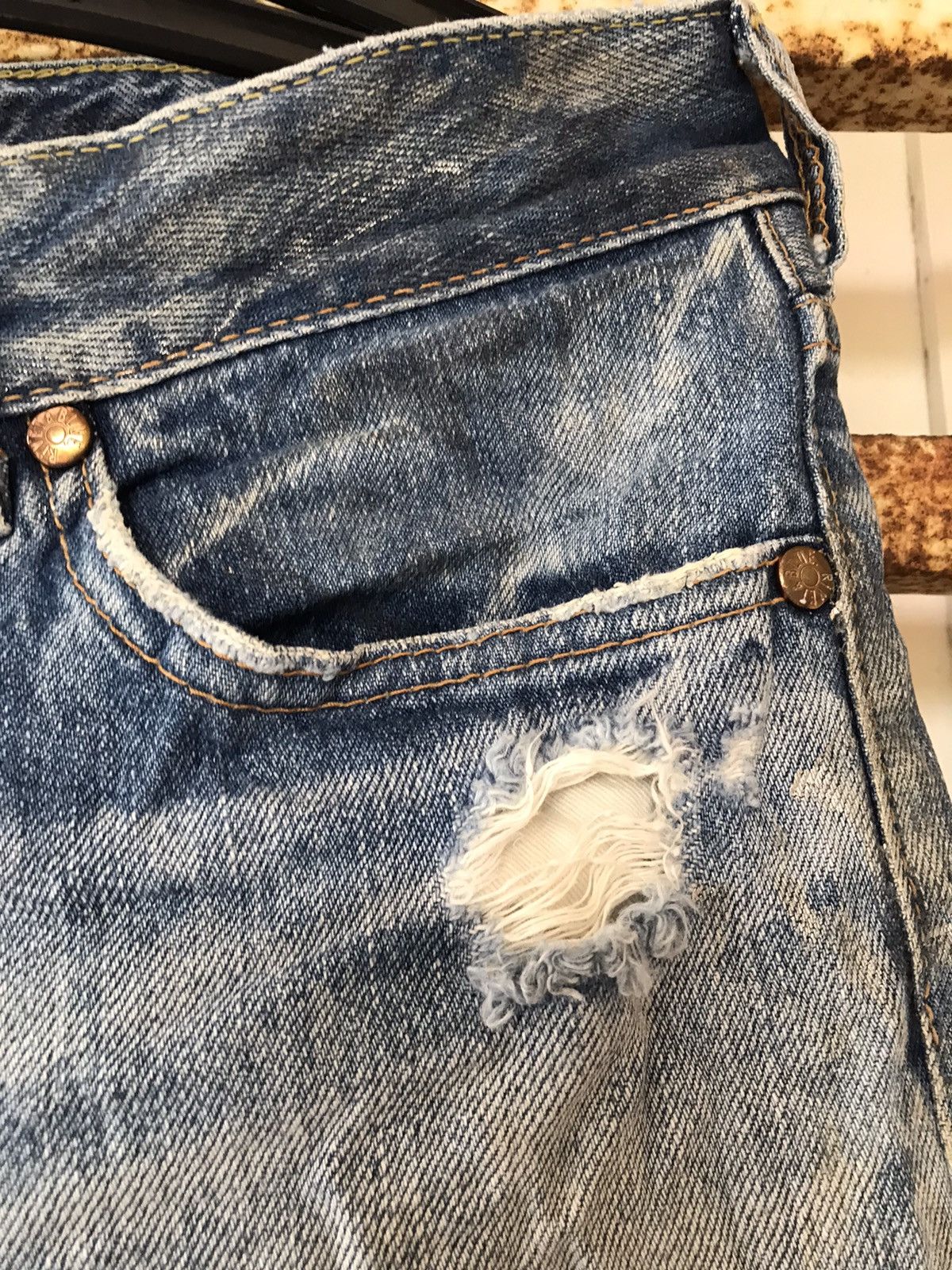 Japanese Brand RIVERT & BLUE Made in Japan Bootcut Flared Jeans 29x30 Size US 29 - 6 Thumbnail