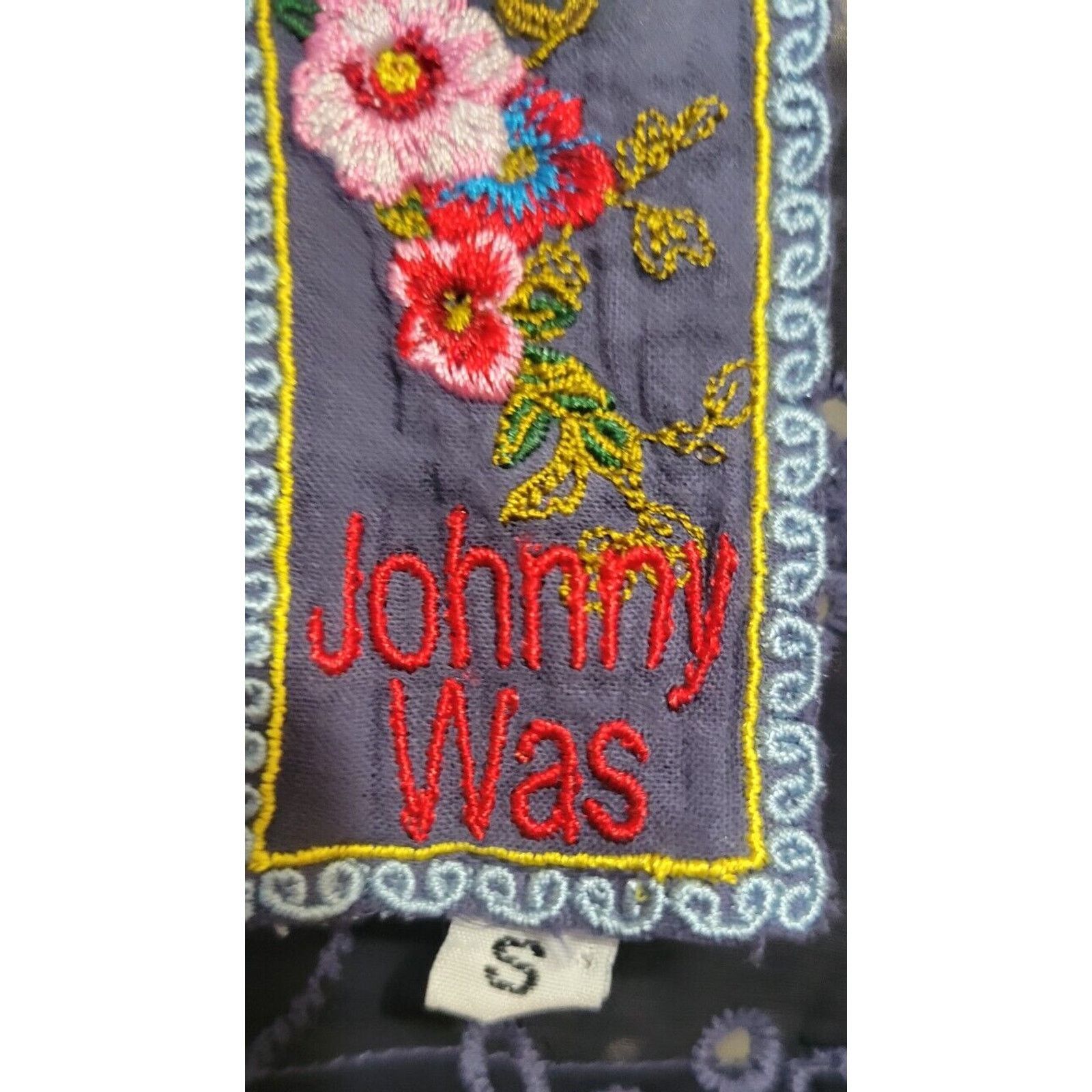 Johnny Was Johnny Was Rayon Embroidered Eyelet BOHO Dress Lavender Sz S Size S / US 4 / IT 40 - 3 Thumbnail