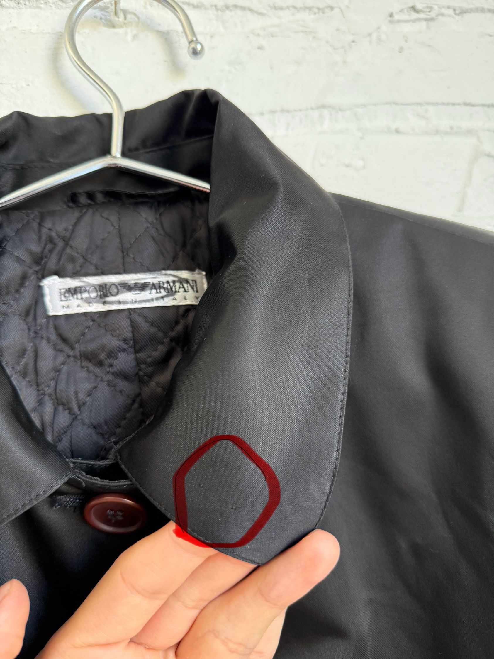Emporio Armani Vintage 90s Emporio Armani black blazer jacket Size M / US 6-8 / IT 42-44 - 10 Thumbnail