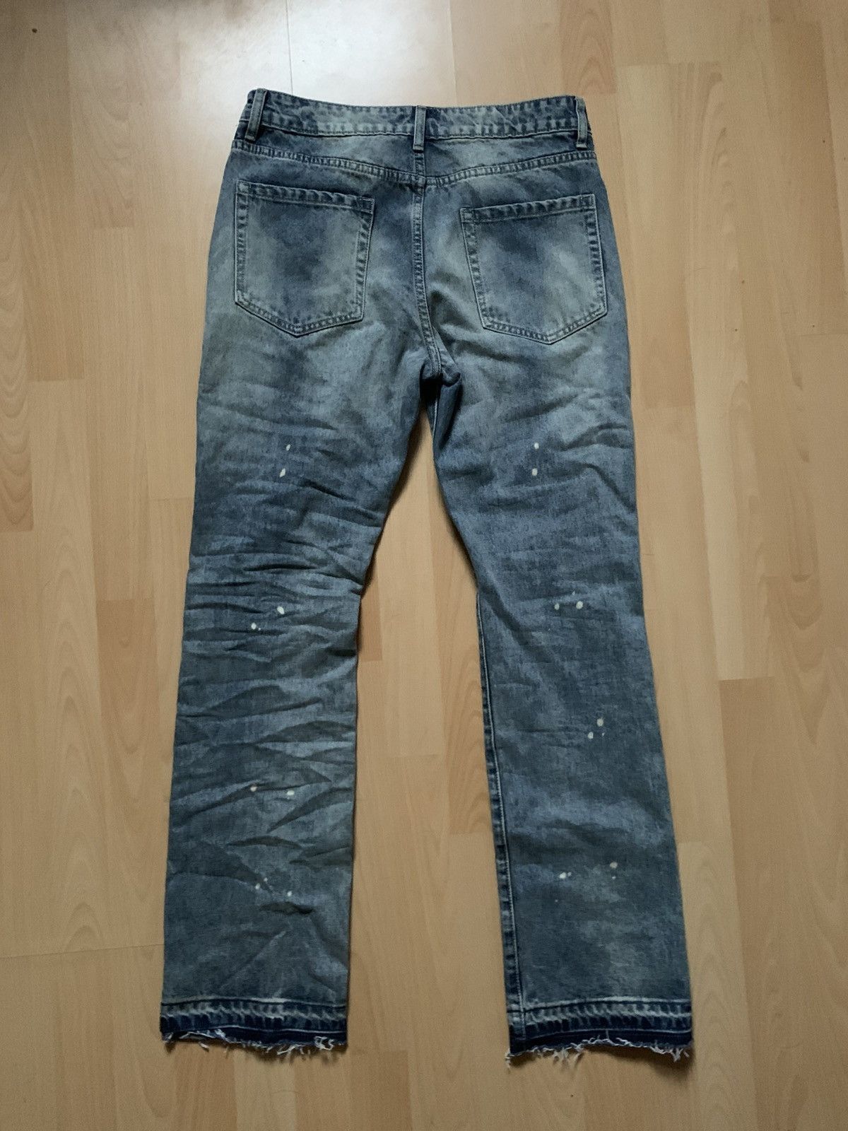 If Six Was Nine × KMRii × Tornado Mart vintage indigo flared denim Size US 32 / EU 48 - 2 Thumbnail