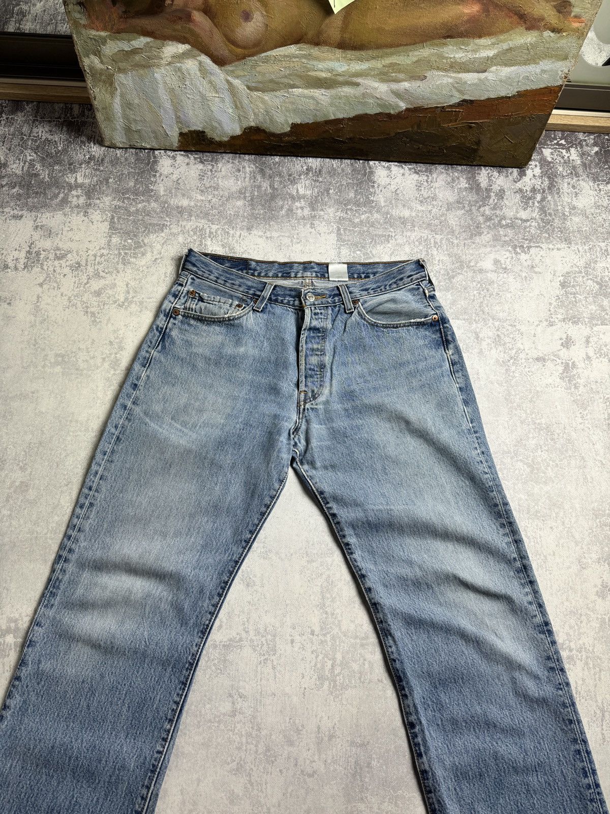 Levi's × Vintage VINTAGE 90s Levi’s 501 Baggy Rare y2k Workwear Japan Jeans Size US 32 / EU 48 - 3 Thumbnail
