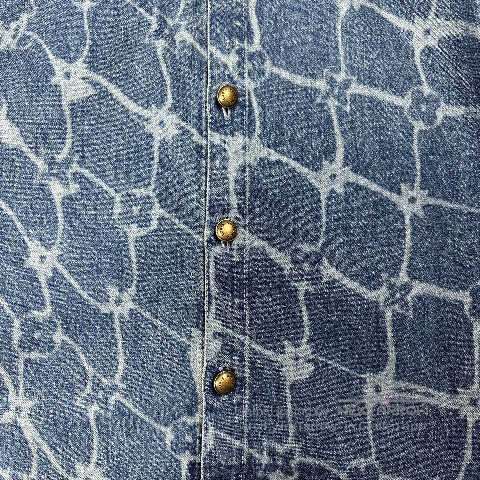 Louis Vuitton louis vuitton ss24 blue denim short shirt. Size US M / EU 48-50 / 2 - 5 Thumbnail