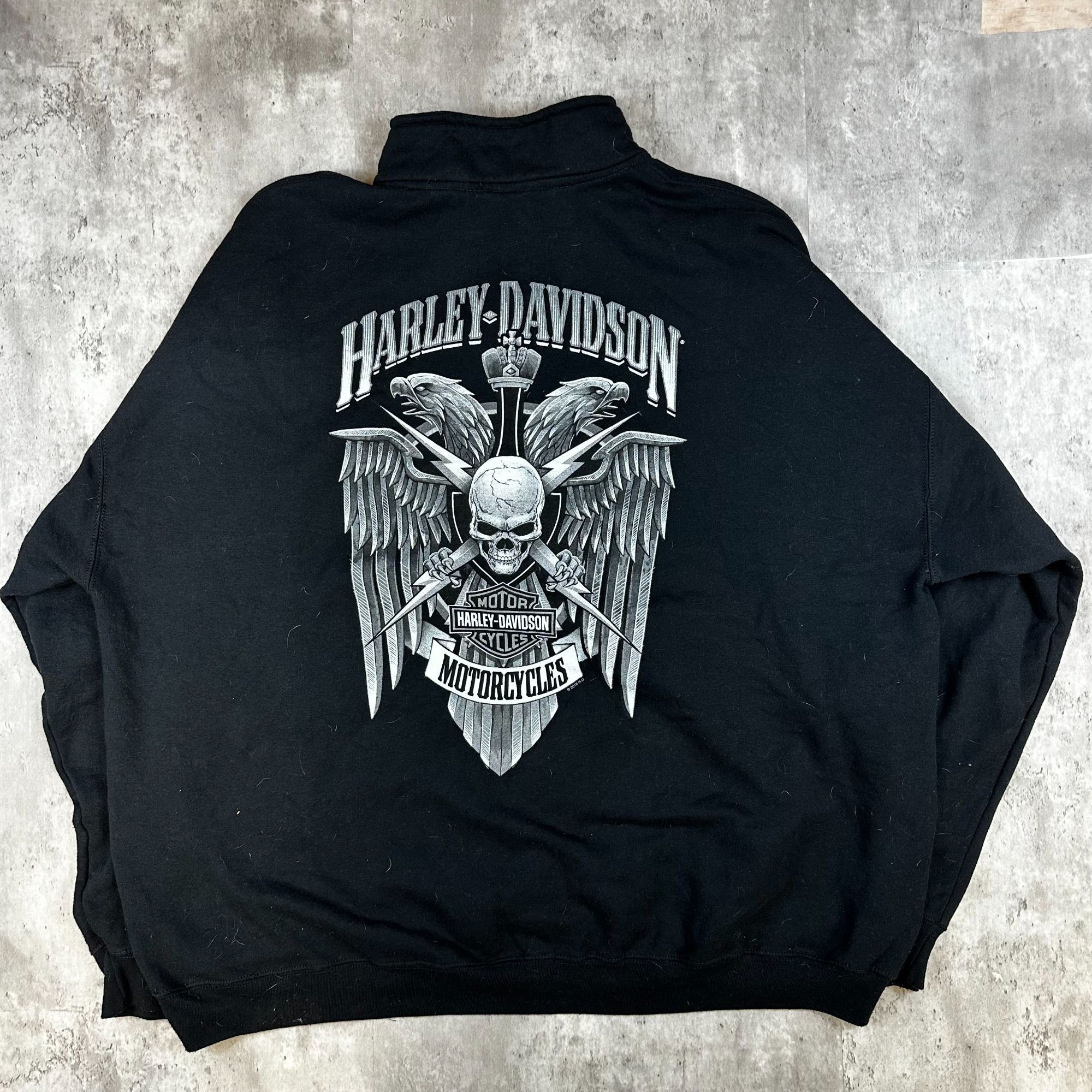 Harley Davidson Harley-Davidson Wisconsin Graphic 1/4 Zip Pullover Sweatshir Size US XL / EU 56 / 4 - 2 Thumbnail
