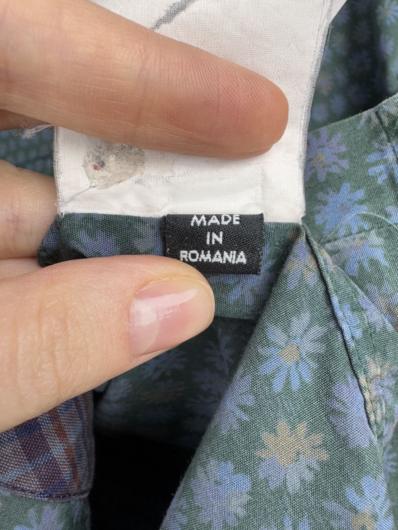 Dolce & Gabbana Dolce Gabbana D&G SS Shirt Dark Green Blue Floral Cotton 54 Size US L / EU 52-54 / 3 - 15 Thumbnail