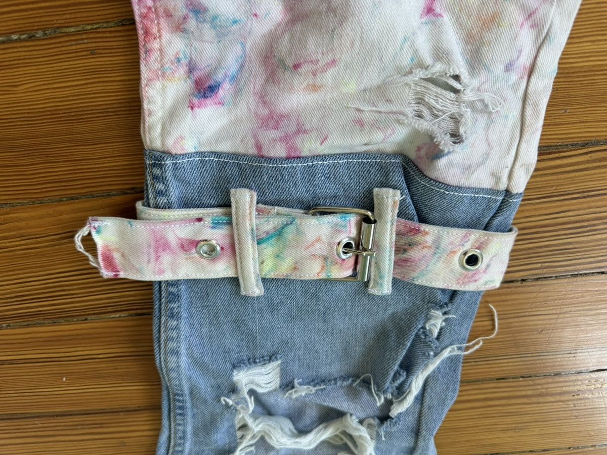 Other OG Dasyori Yori Jeans Marble Dye Denim Butterrails 5 Stripe Size US 30 / EU 46 - 7 Thumbnail
