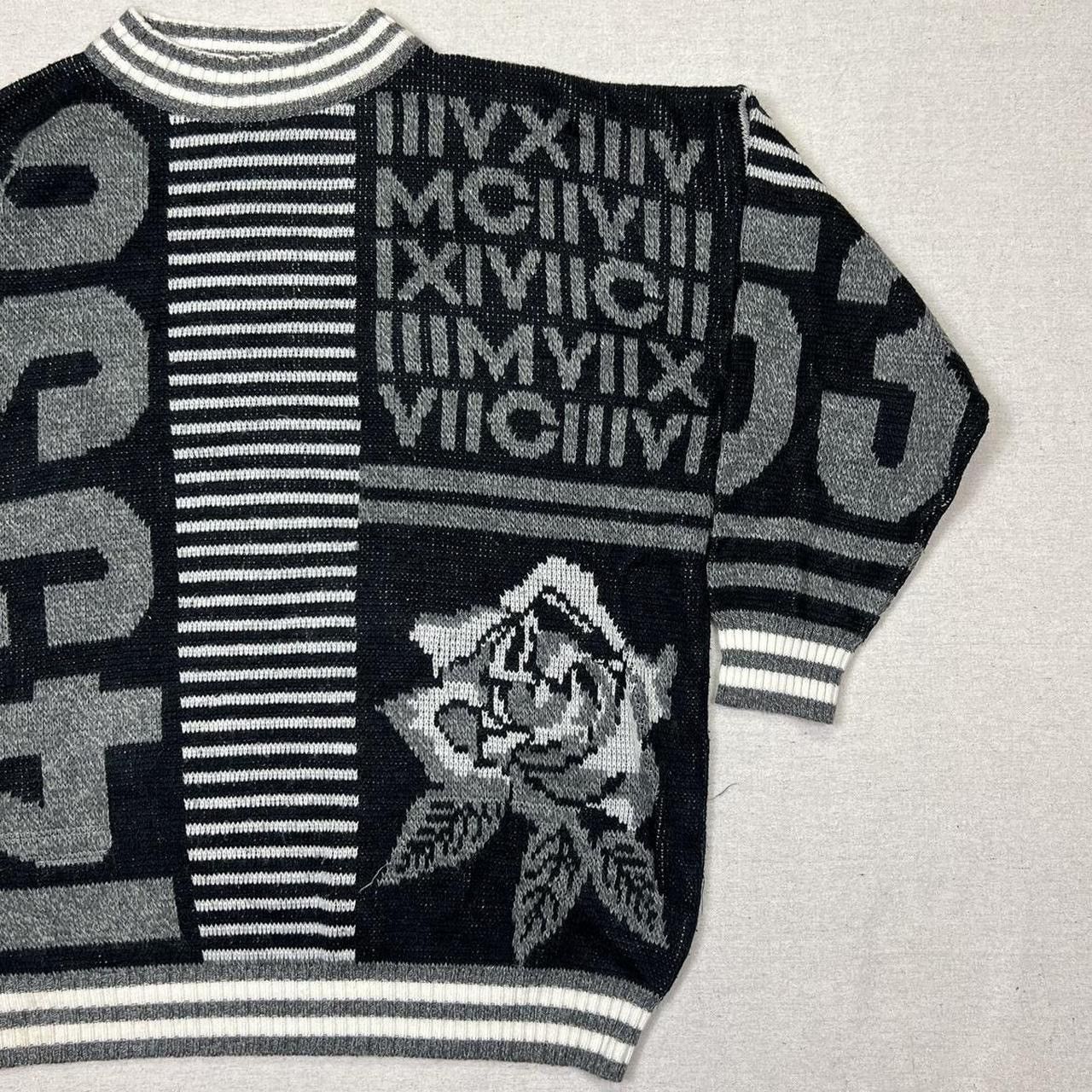 Vintage Vintage 90’s oversize abstract sweater Size US XL / EU 56 / 4 - 4 Thumbnail