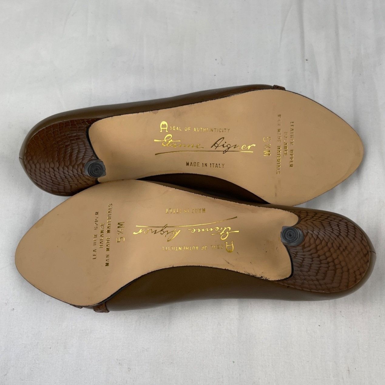 Etienne Aigner Etienne Aigner Women's Brown Shoes/Heels Sz 5.5M SKU 4432 Size US 5.5 / IT 35.5 - 7 Thumbnail