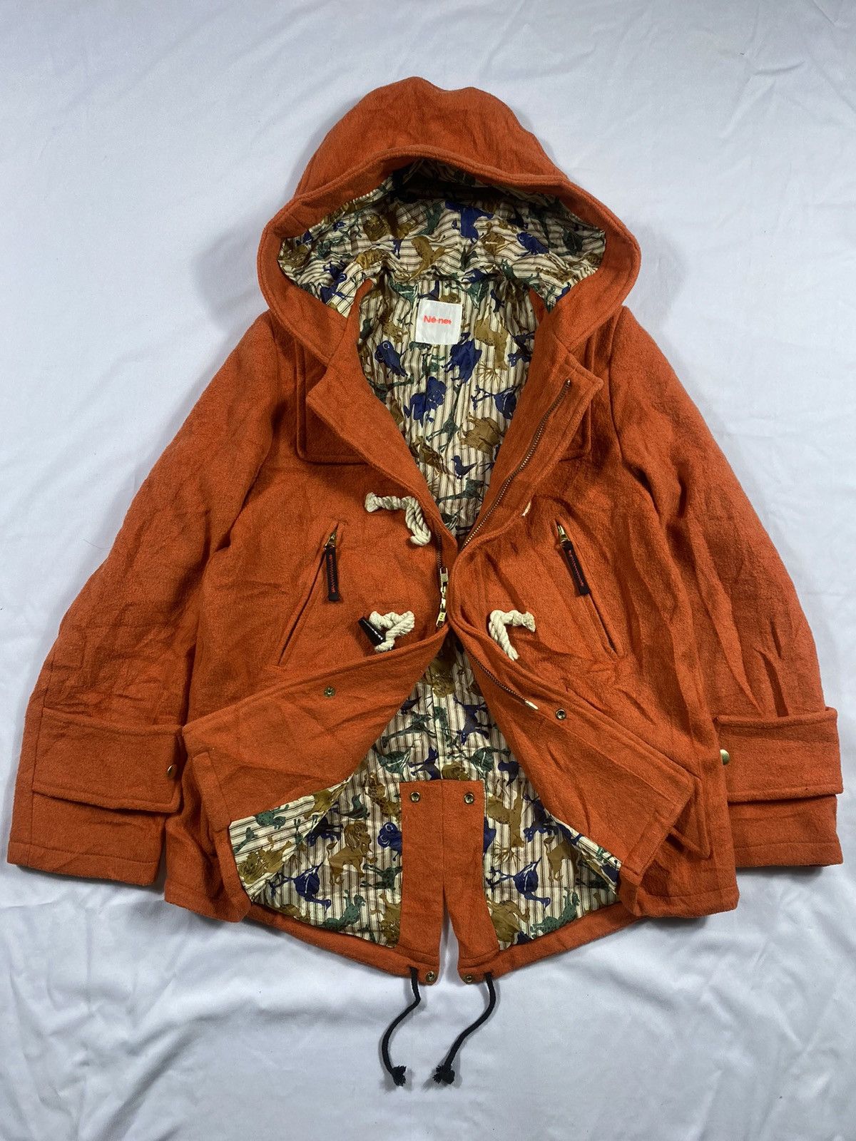Ne-Net Net-Net Animal Wool Duffle Jacket By Issey Miyake Size US M / EU 48-50 / 2 - 3 Thumbnail