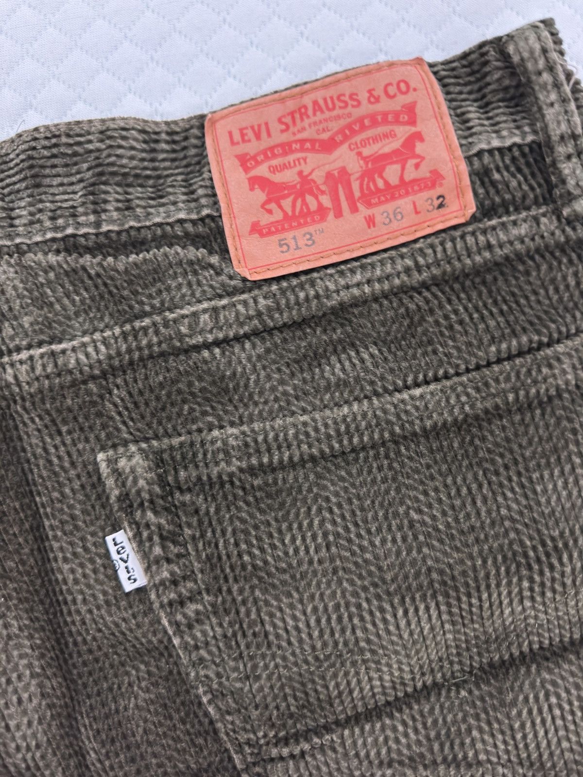 Levi's rare vintage levi 513s forest green reverse weave Size US 36 / EU 52 - 6 Thumbnail