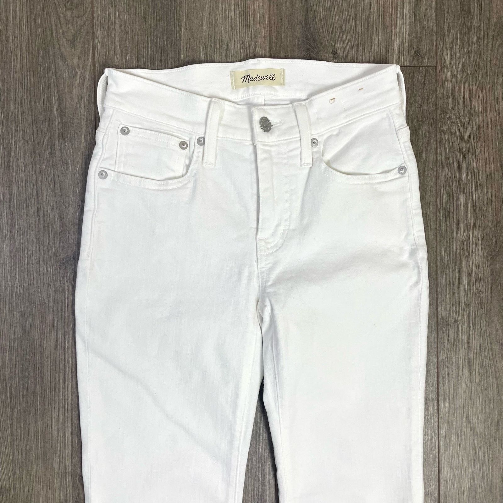Madewell Madewell Mid Rise Kick Out Crop Denim Jeans US Women's 33P Size 33" - 2 Thumbnail