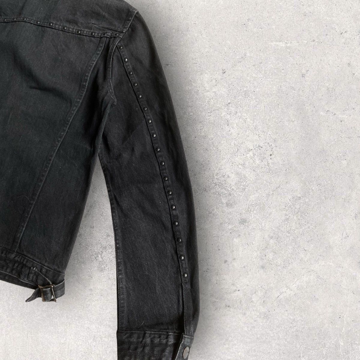 Number (N)ine N(N) Rivet Studded Denim Trucker Jacket Size US S / EU 44-46 / 1 - 6 Thumbnail