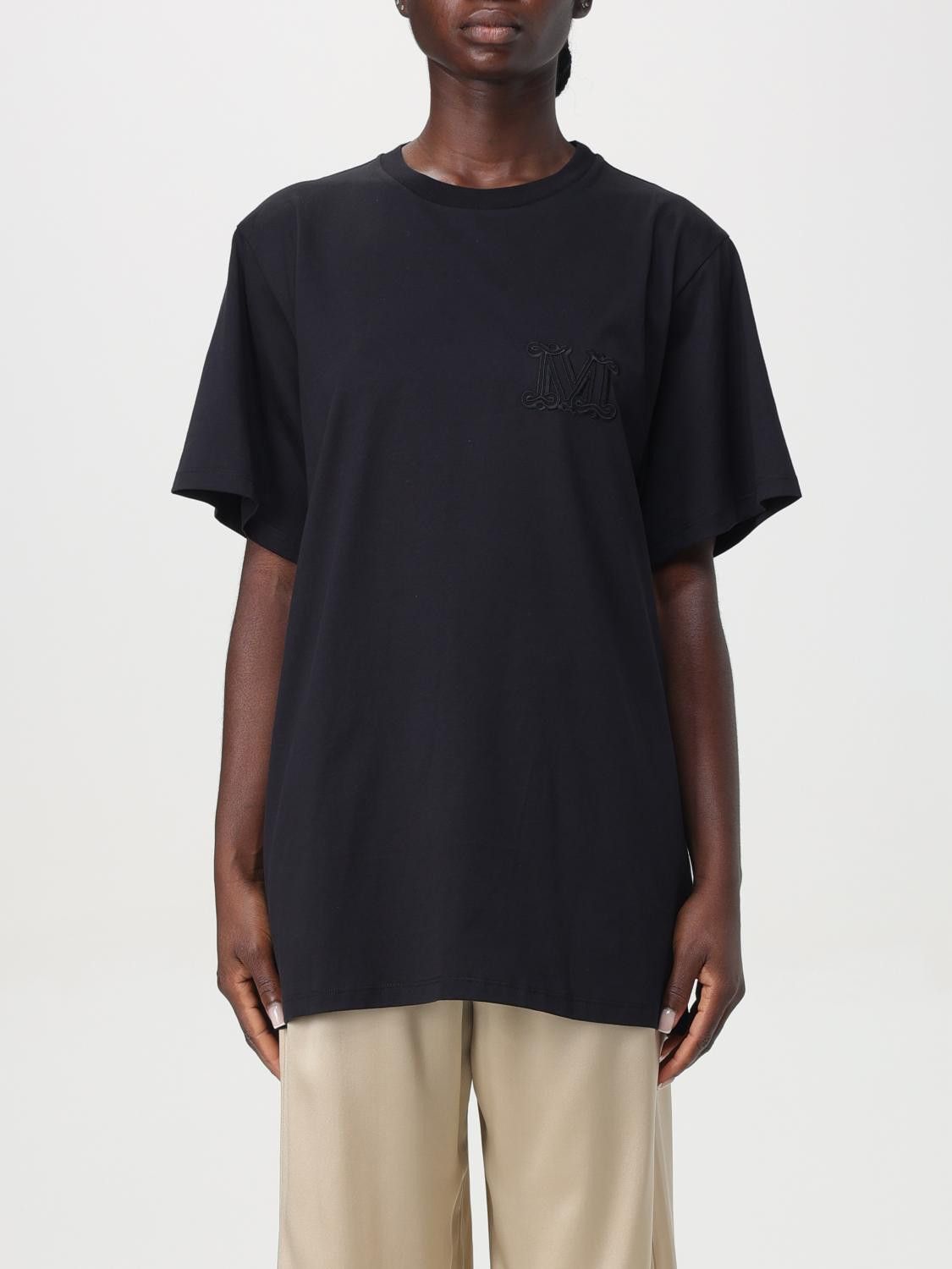 Max Mara Max Mara T-Shirt Woman Black Size XS / US 0-2 / IT 36-38 - 1 Thumbnail