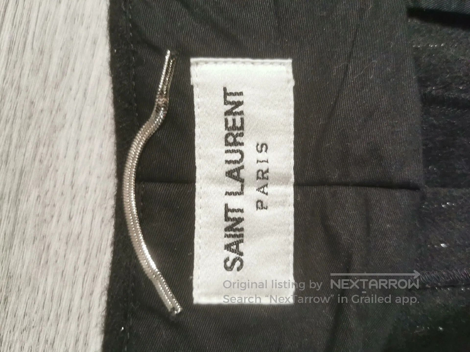 Saint Laurent Paris Saint Laurent Black Wool Trousers Size 48. Size US 32 / EU 48 - 4 Thumbnail